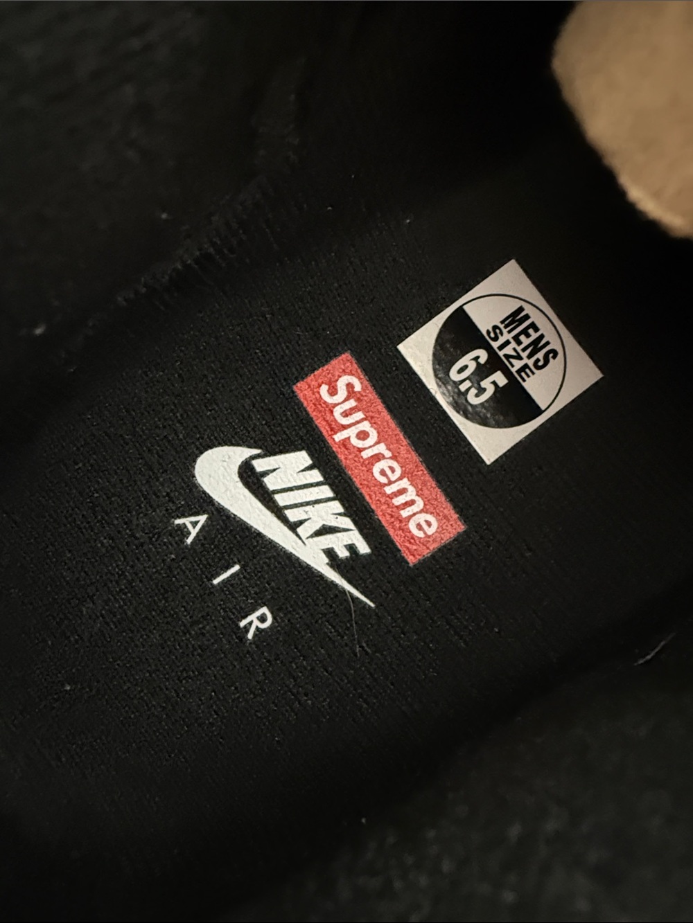 Supreme x Nike Air Force 1 Low Black Sneakers - Picture 11 of 14